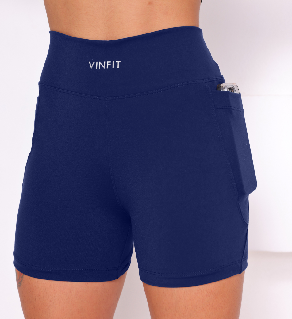 Shorts Basic com Bolso Vinfit Poliamida | Funcionalidade e Alta Performance