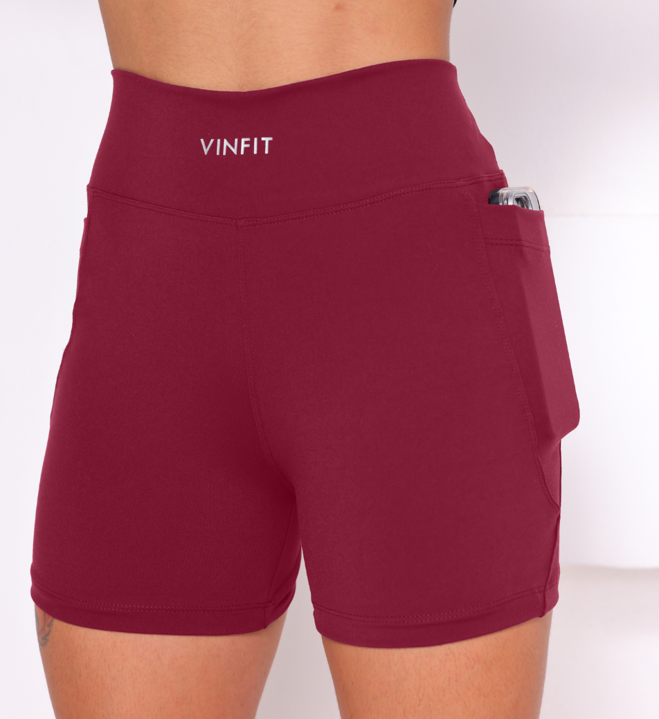 Shorts Basic com Bolso Vinfit Poliamida | Funcionalidade e Alta Performance