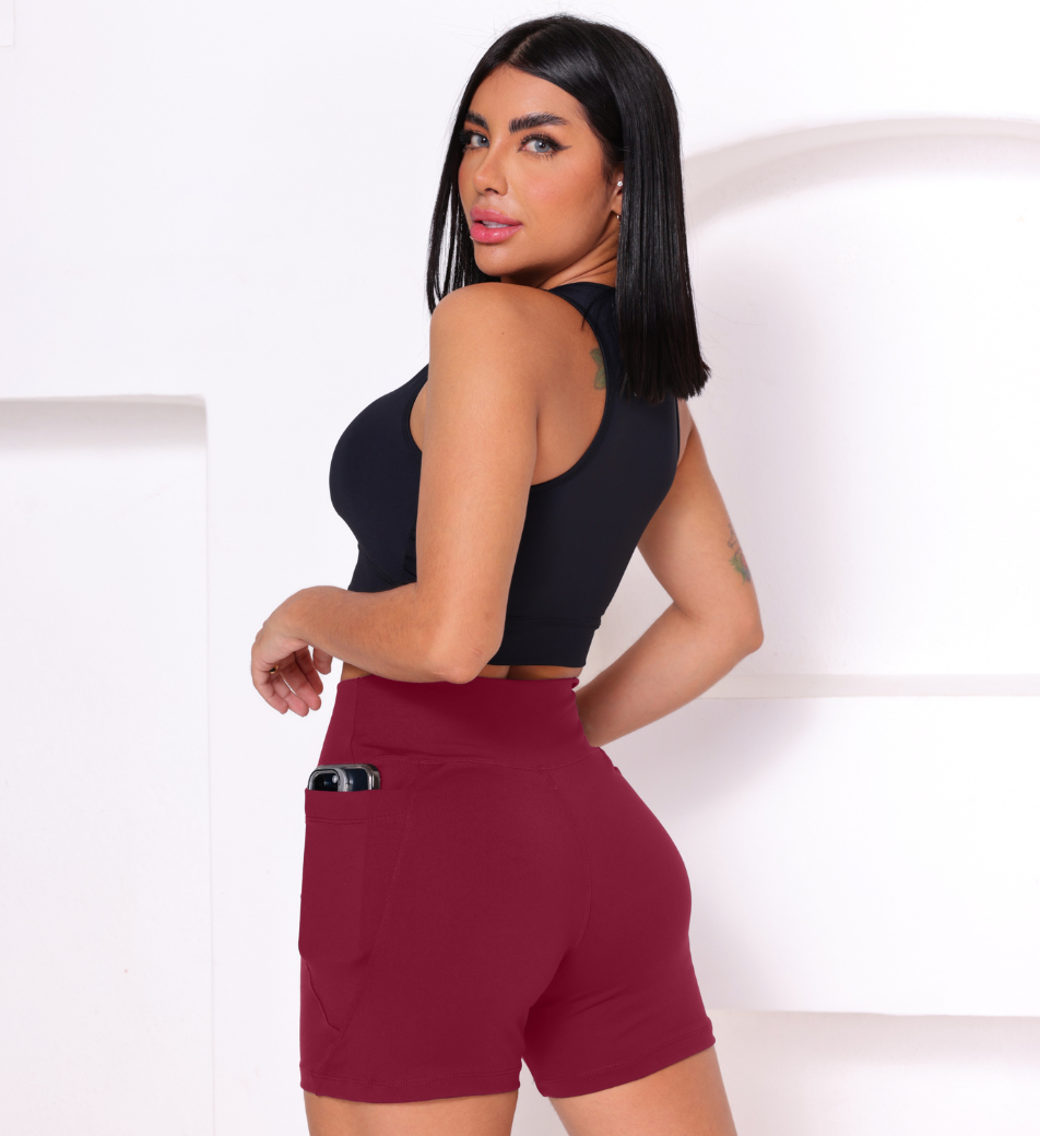Shorts Basic com Bolso Vinfit Poliamida | Funcionalidade e Alta Performance