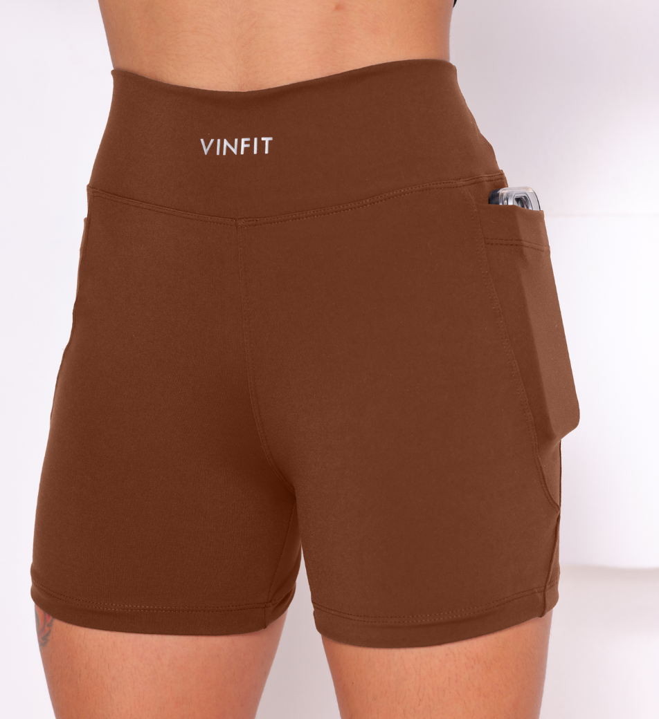Shorts Basic com Bolso Vinfit Poliamida | Funcionalidade e Alta Performance