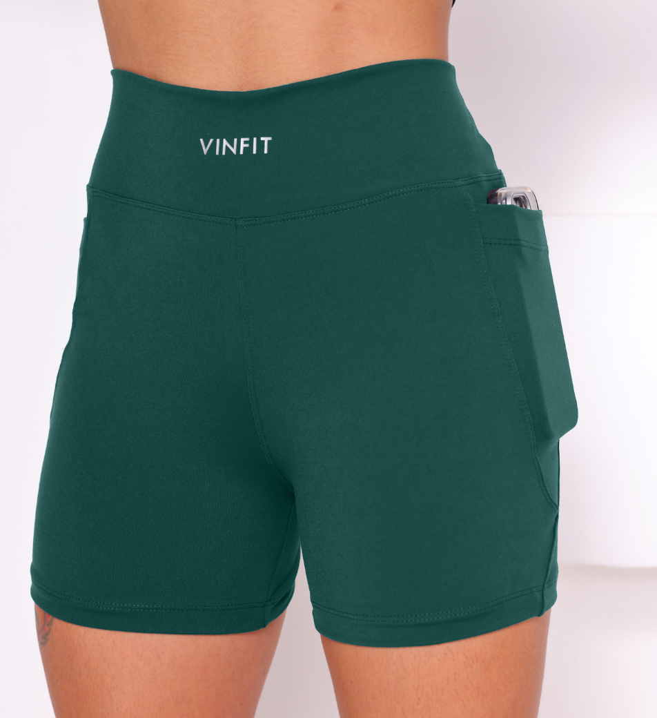 Shorts Basic com Bolso Vinfit Poliamida | Funcionalidade e Alta Performance