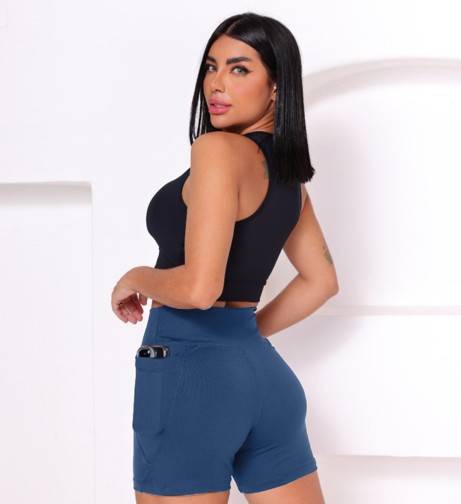 Shorts Basic com Bolso Vinfit Poliamida | Funcionalidade e Alta Performance