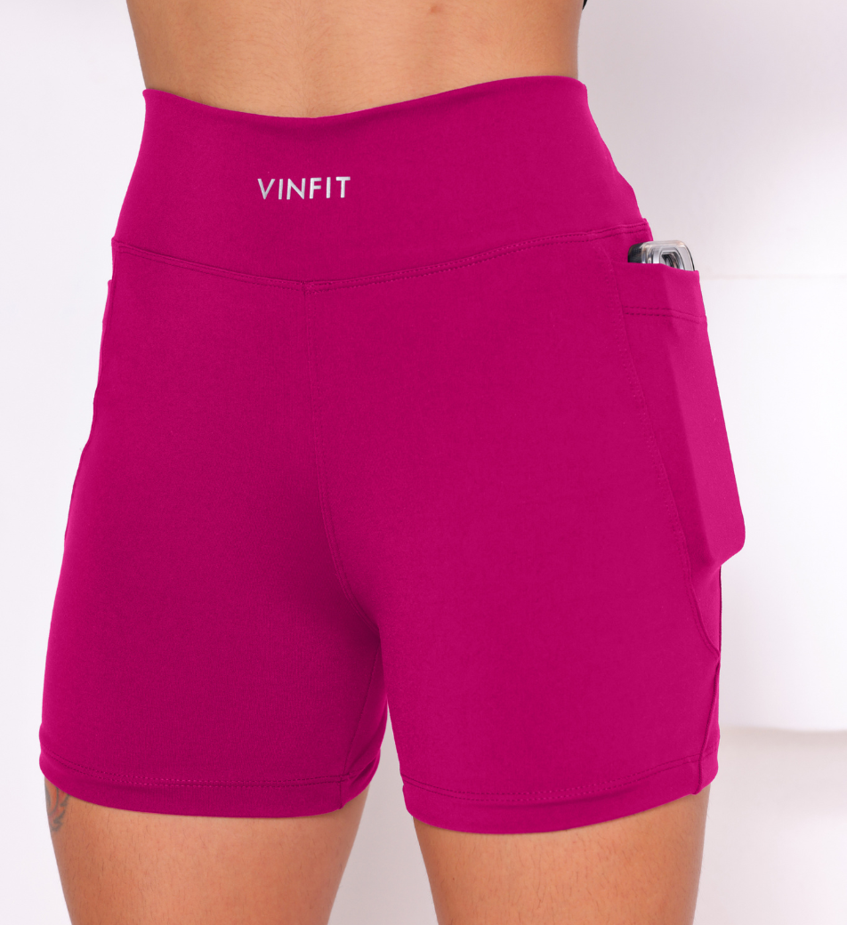 Shorts Basic com Bolso Vinfit Poliamida | Funcionalidade e Alta Performance