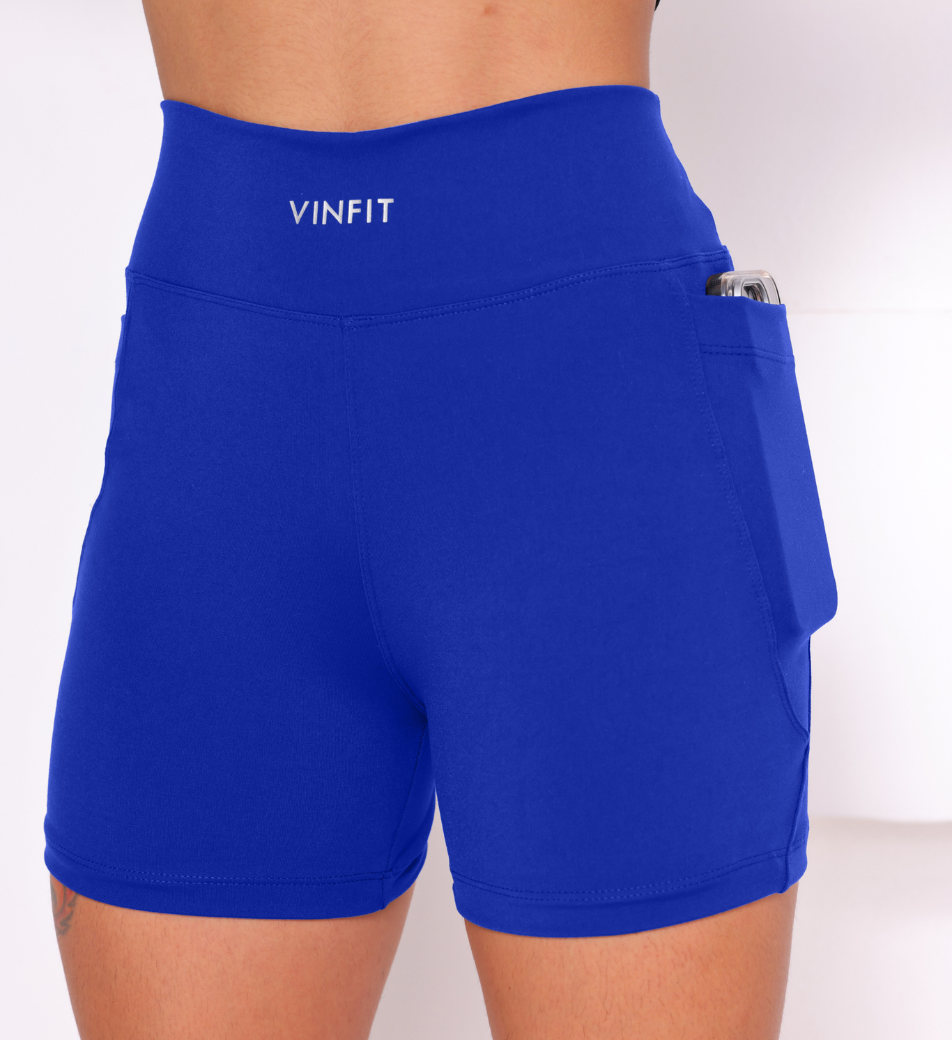 Shorts Basic com Bolso Vinfit Poliamida | Funcionalidade e Alta Performance