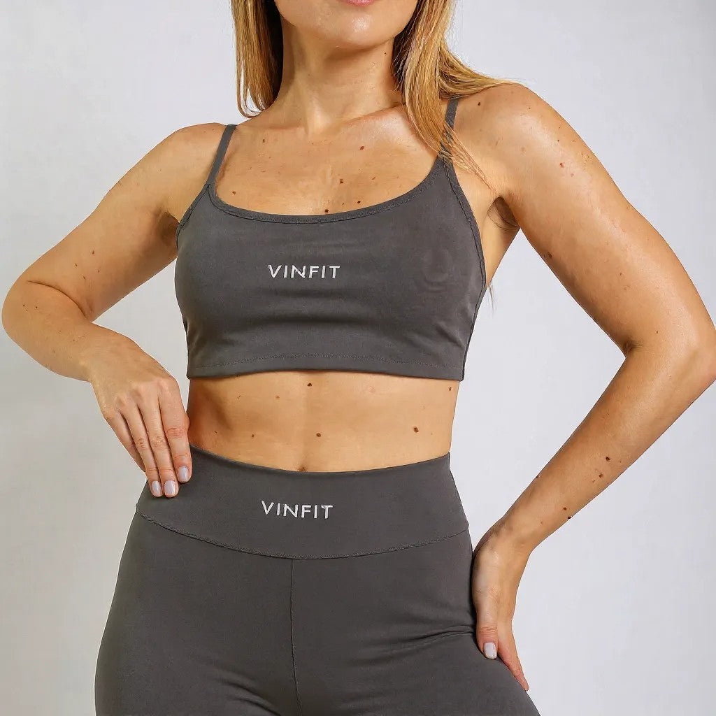 Top Alça Fina Vinfit Poliamida | Leveza e Liberdade de Movimento