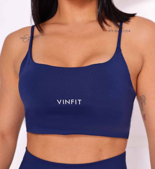 Top Alça Fina Vinfit Poliamida | Leveza e Liberdade de Movimento