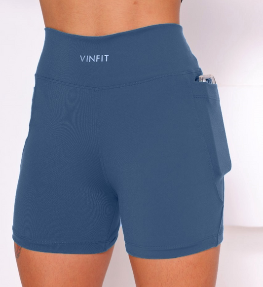 Shorts Basic com Bolso Vinfit Poliamida | Funcionalidade e Alta Performance