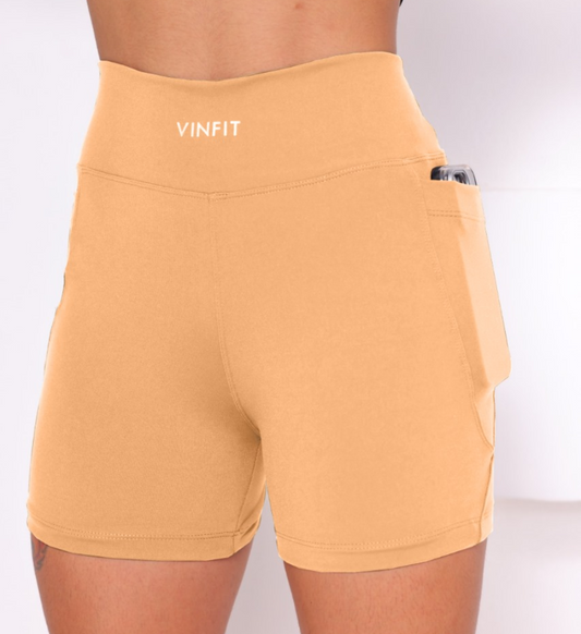 Shorts Basic com Bolso Vinfit Poliamida | Funcionalidade e Alta Performance