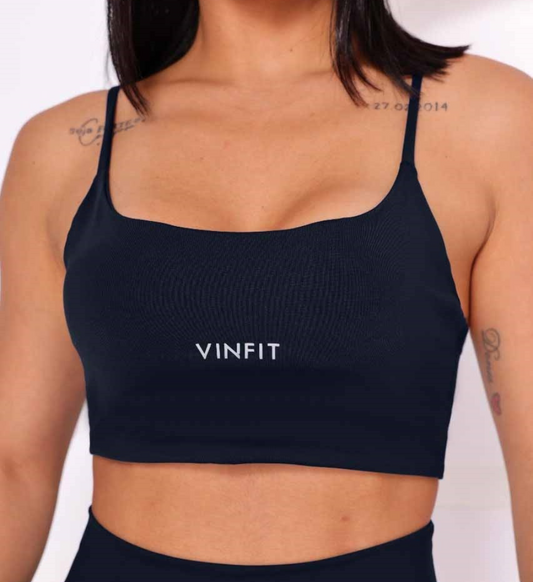 Top Alça Fina Vinfit Poliamida | Leveza e Liberdade de Movimento
