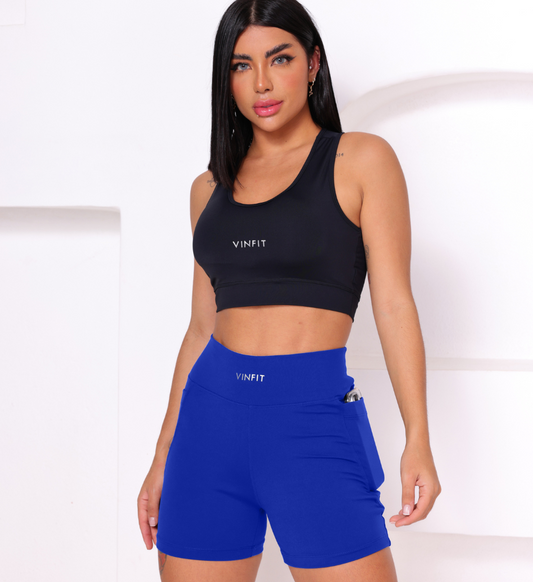Shorts Basic com Bolso Vinfit Poliamida | Funcionalidade e Alta Performance