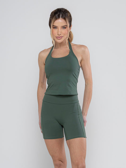 Conjunto Bloom - Frente Única e Shorts em Poliamida
