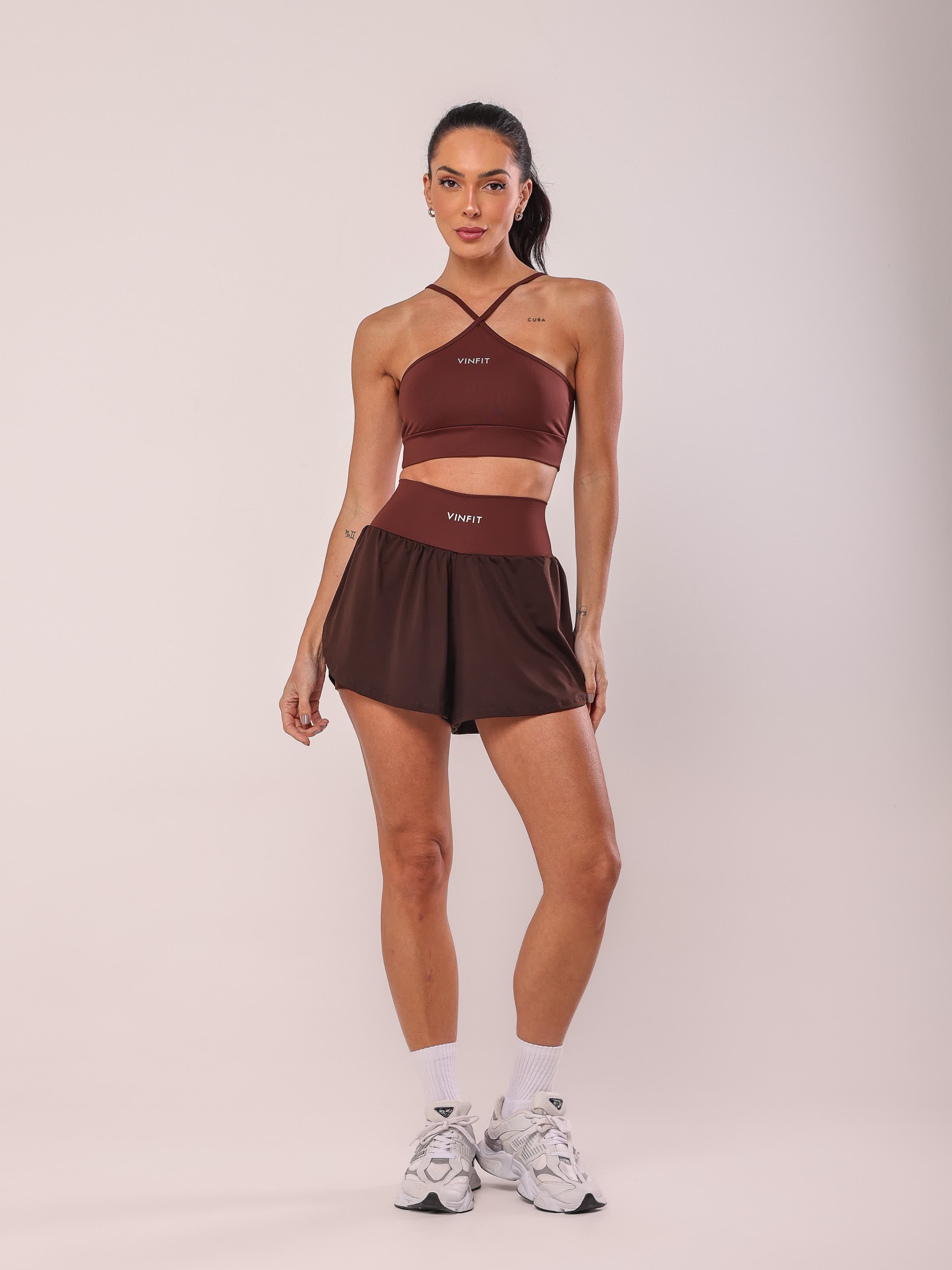 Top Cruzado em Poliamida – Vinfit