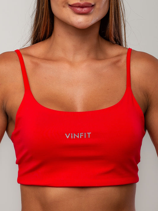 Top Alça Fina Vinfit Poliamida | Leveza e Liberdade de Movimento