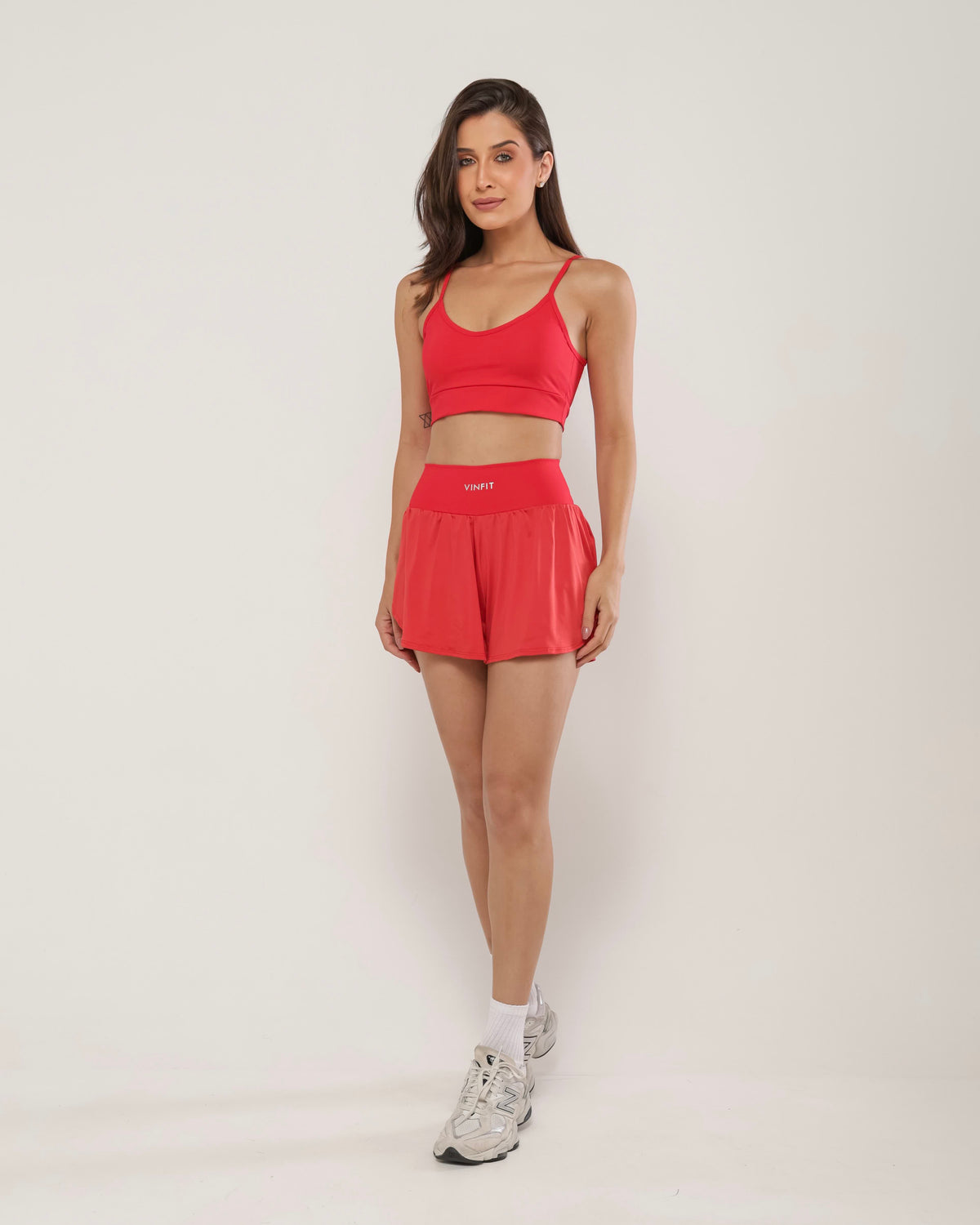 Shorts Duplo em Poliamida