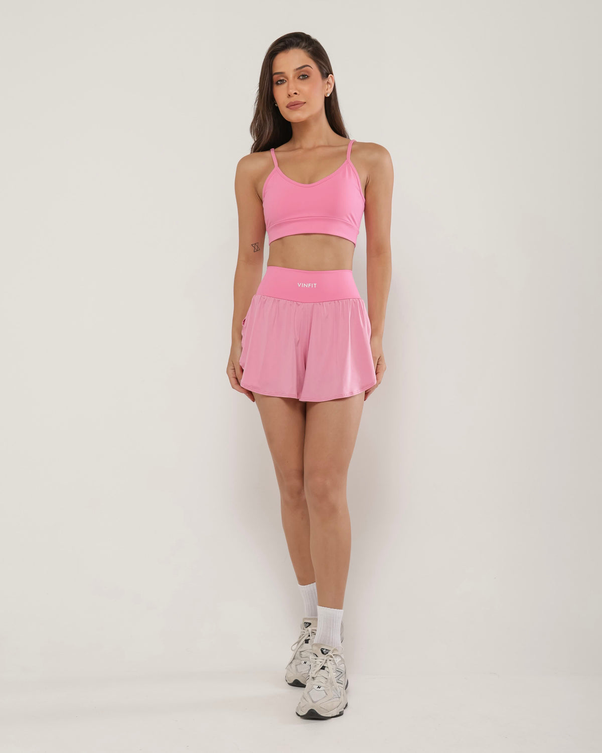 Shorts Duplo em Poliamida
