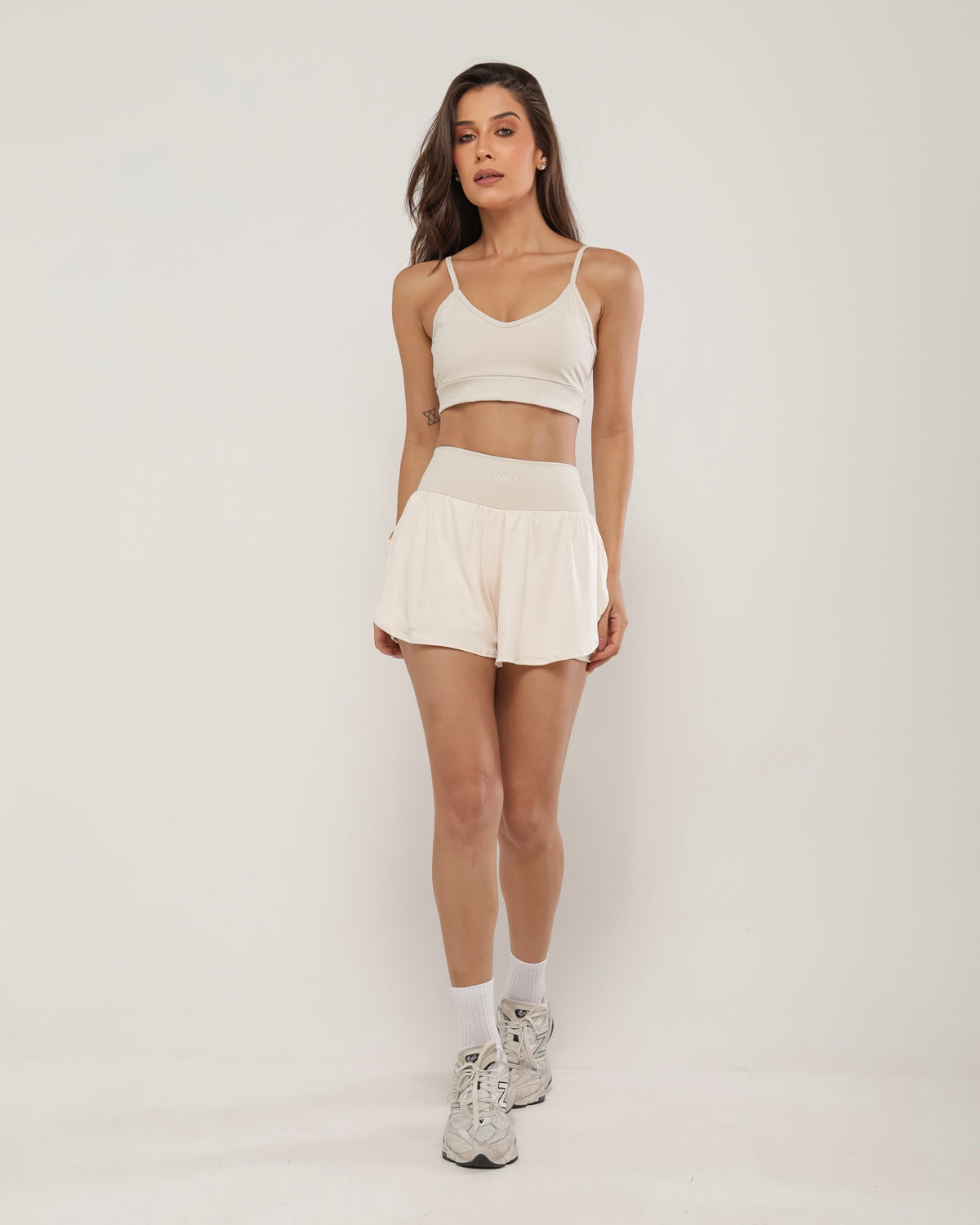 Shorts Duplo em Poliamida