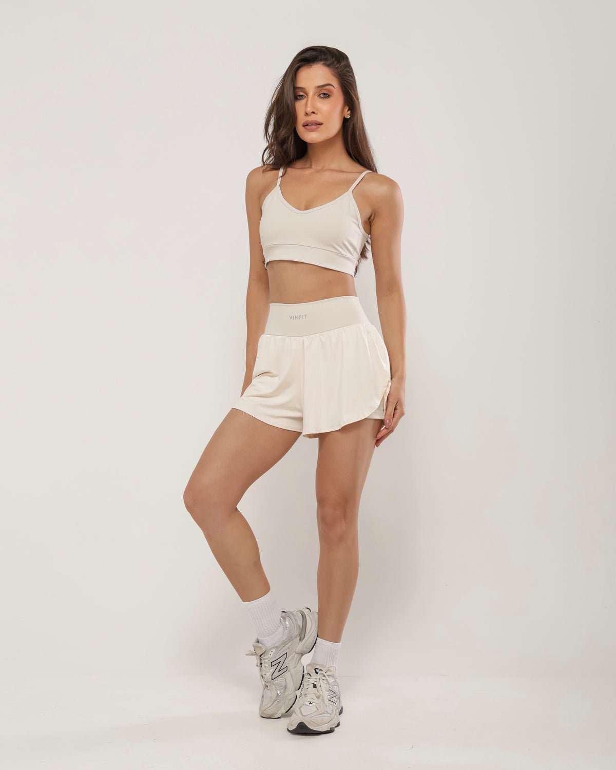 Shorts Duplo em Poliamida