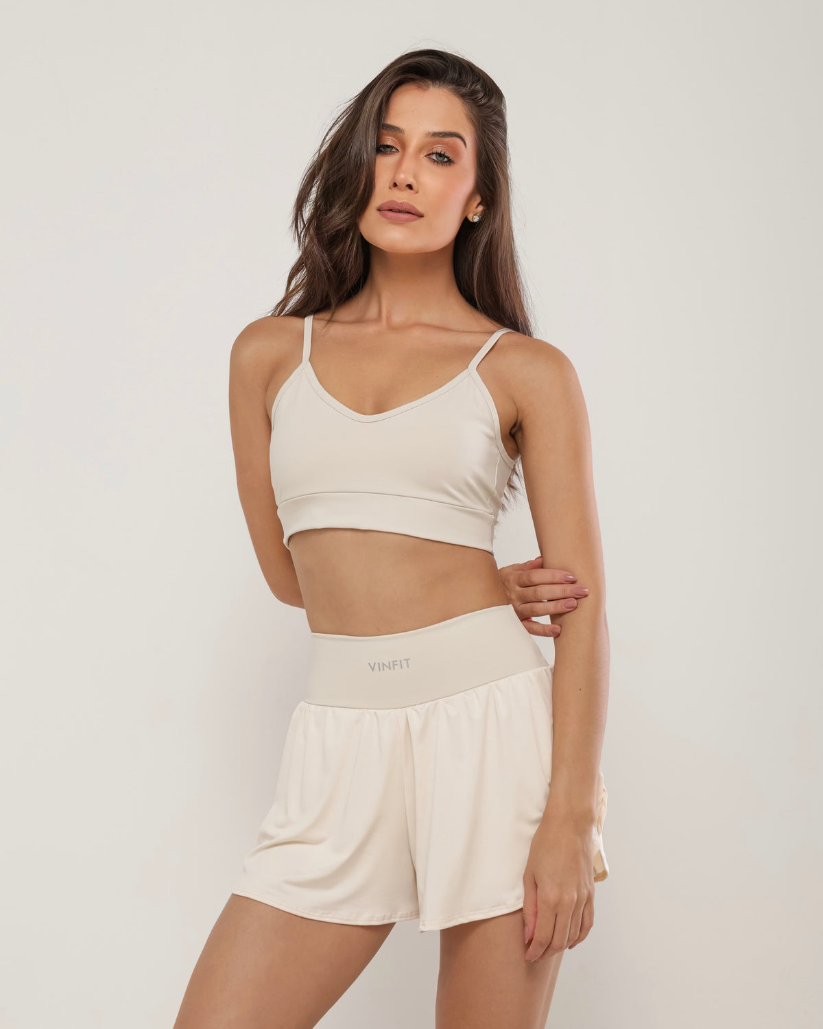 Shorts Duplo em Poliamida