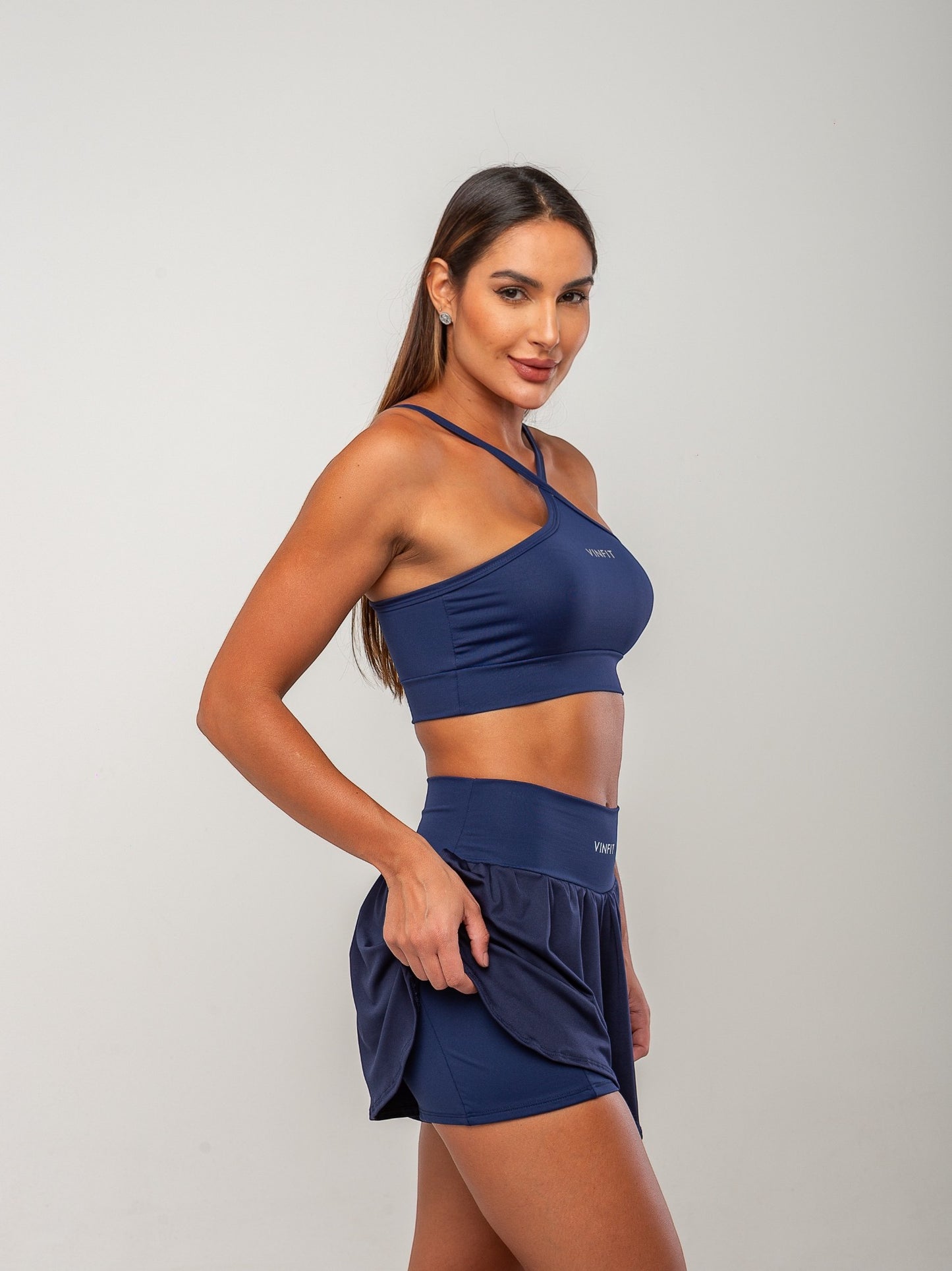 Shorts Duplo em Poliamida | Performance, Conforto