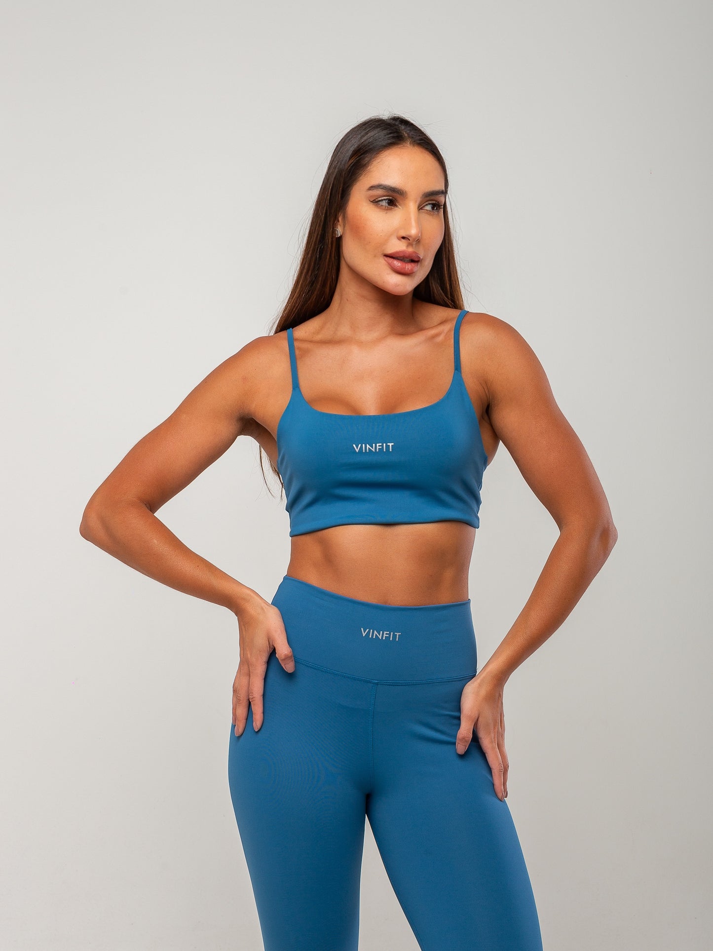 Top Alça Fina Vinfit Poliamida | Leveza e Liberdade de Movimento