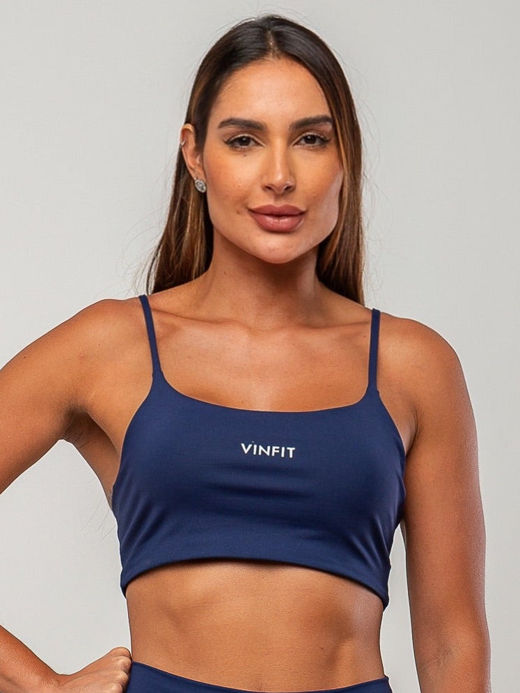 Top Alça Fina Vinfit Poliamida | Leveza e Liberdade de Movimento