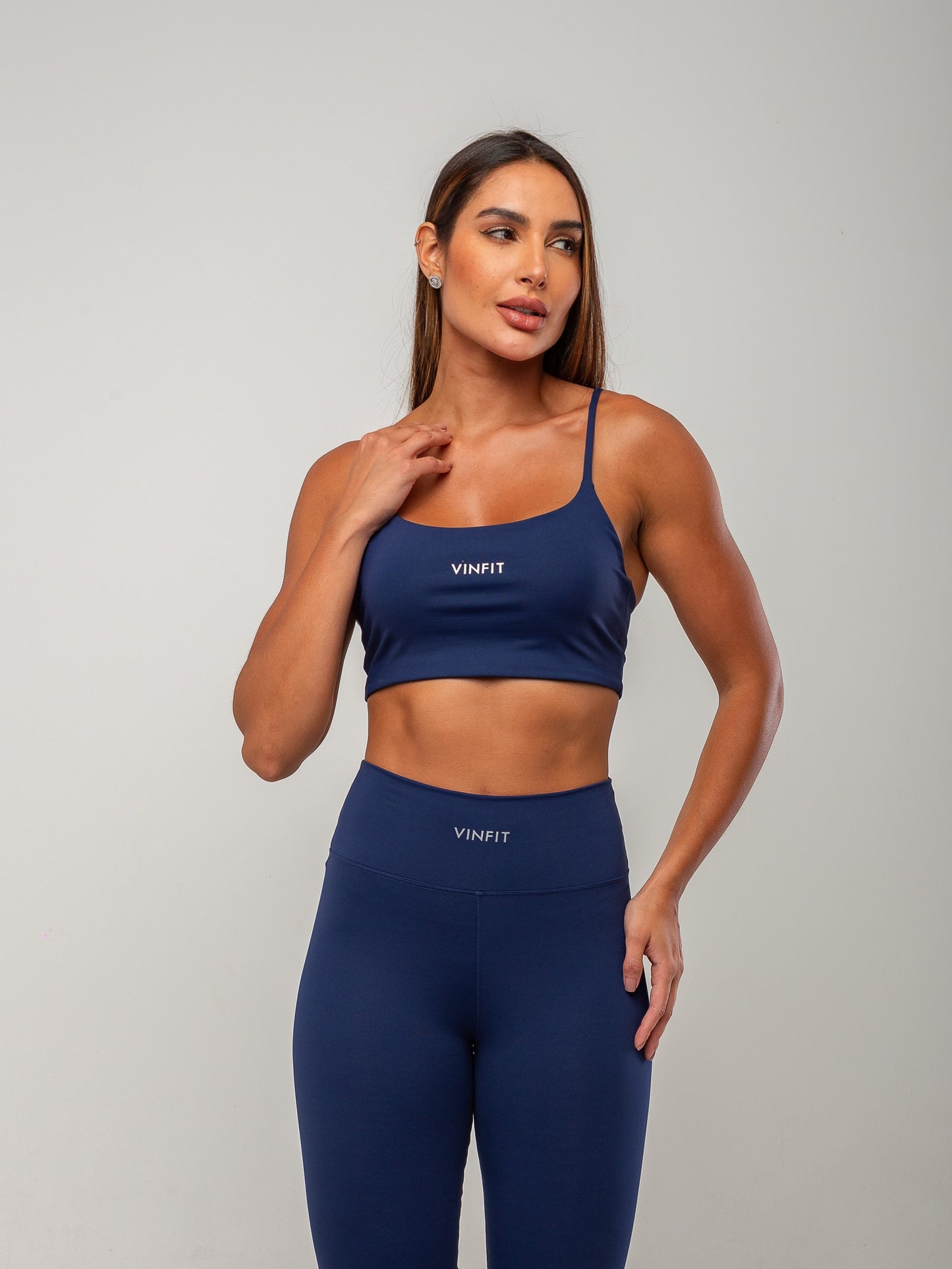 Top Alça Fina Vinfit Poliamida | Leveza e Liberdade de Movimento