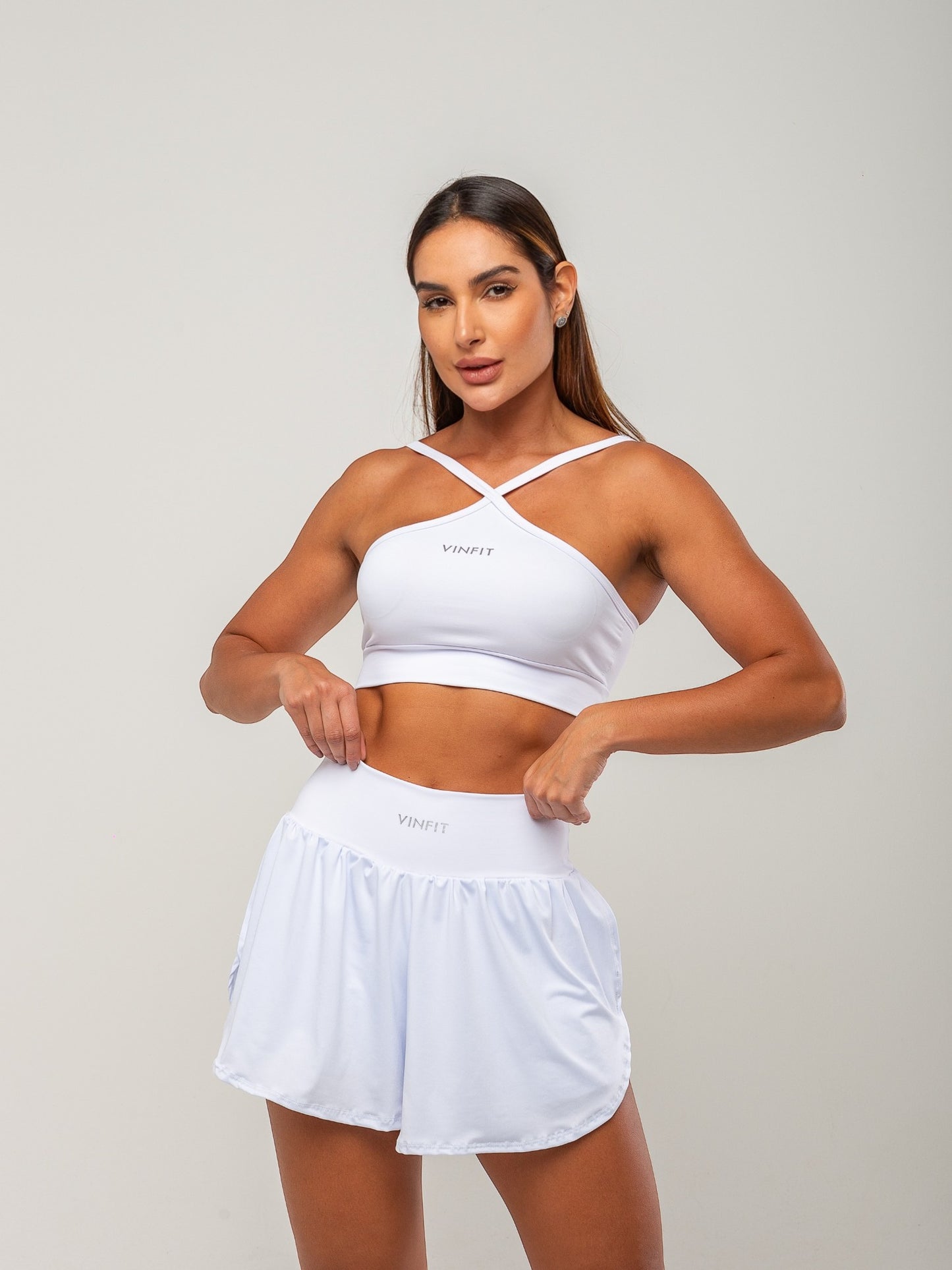 Shorts Duplo em Poliamida | Performance, Conforto