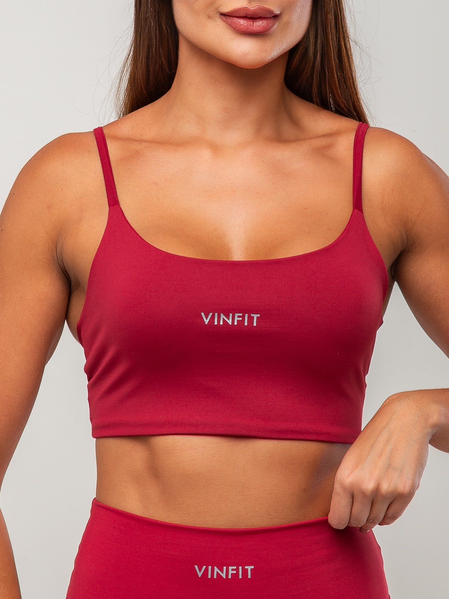Top Alça Fina Vinfit Poliamida | Leveza e Liberdade de Movimento