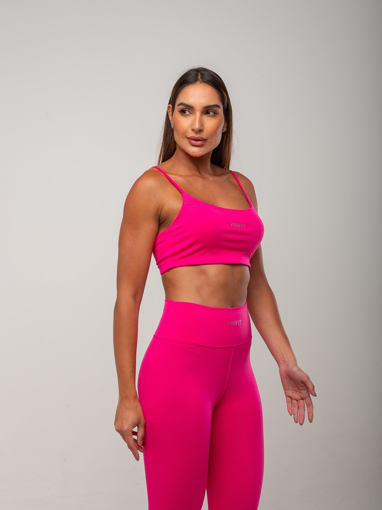 Top Alça Fina Vinfit Poliamida | Leveza e Liberdade de Movimento