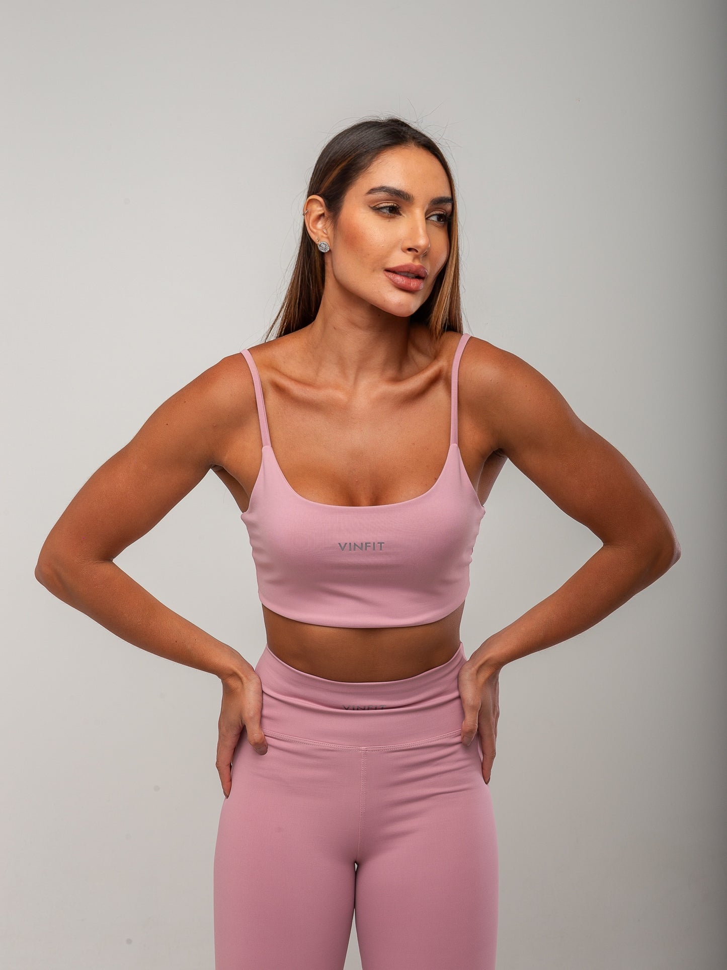Top Alça Fina Vinfit Poliamida | Leveza e Liberdade de Movimento