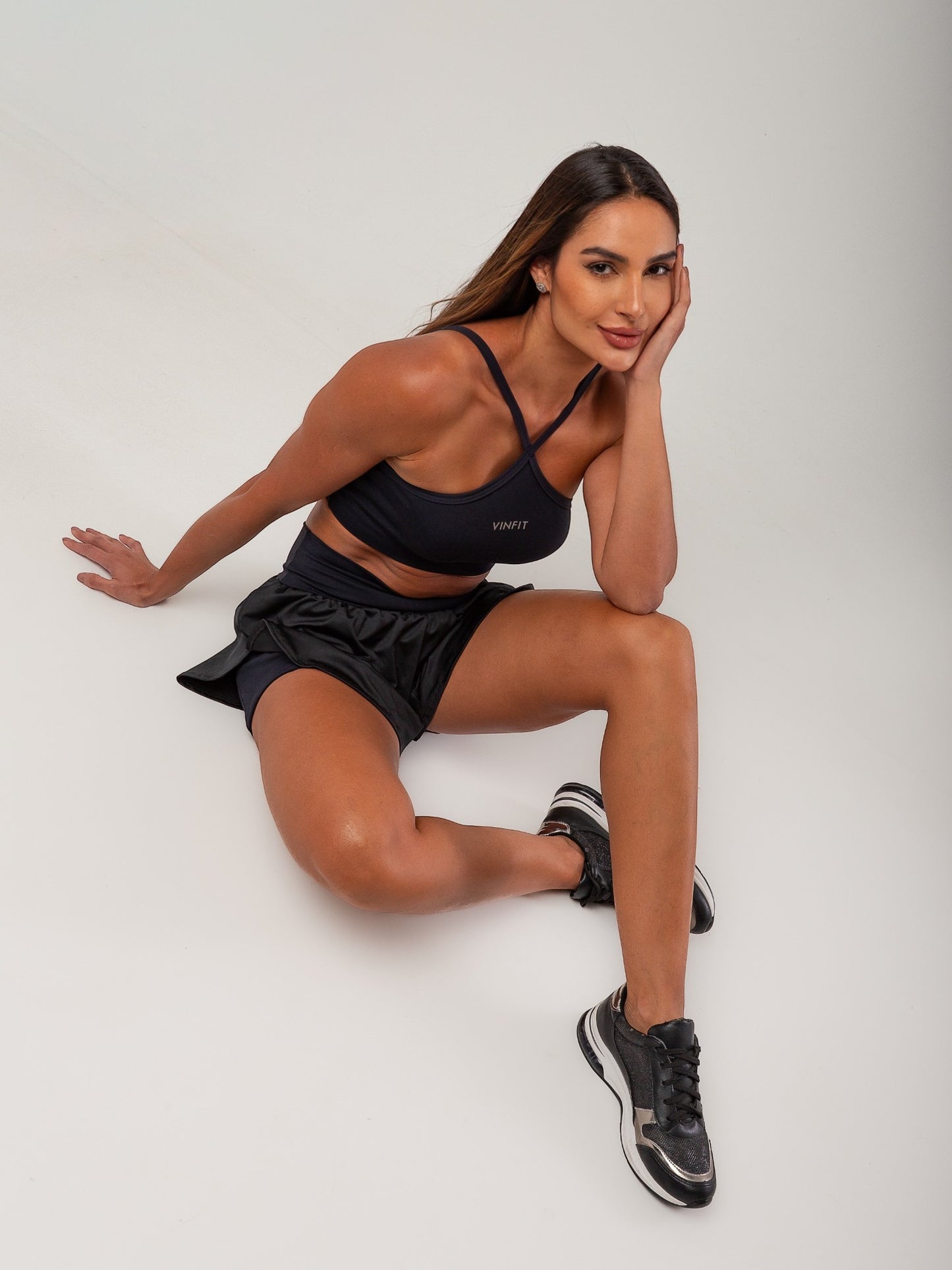 Shorts Duplo em Poliamida | Performance, Conforto