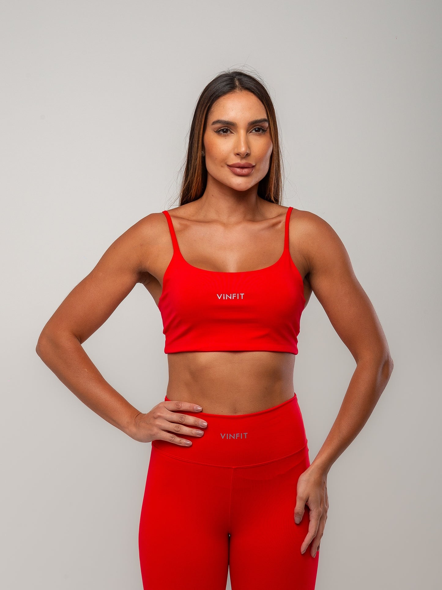 Top Alça Fina Vinfit Poliamida | Leveza e Liberdade de Movimento