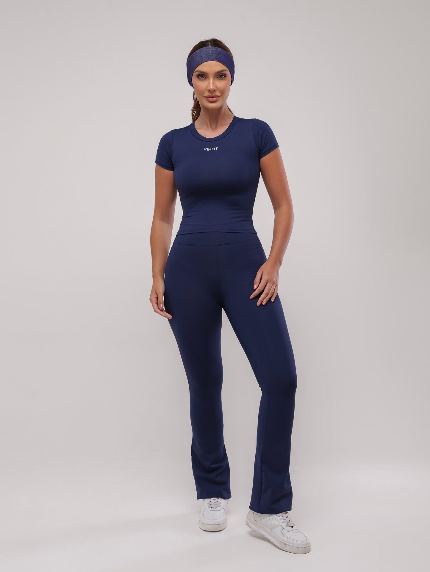 Calça Legging Flare Aurora em Poliamida