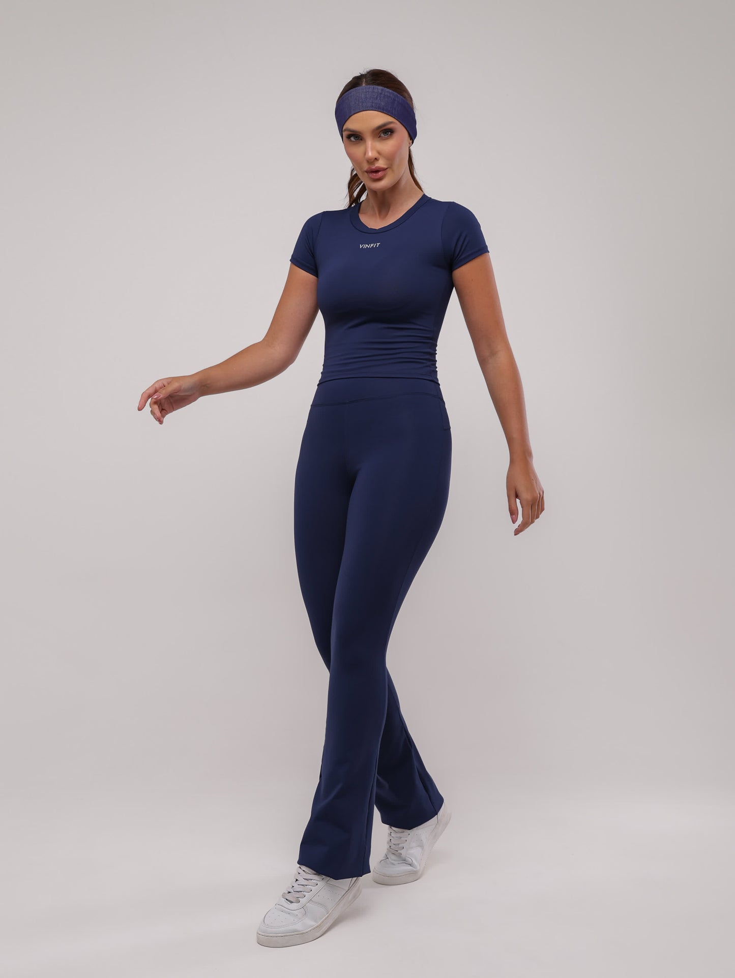 Calça Legging Flare Aurora em Poliamida