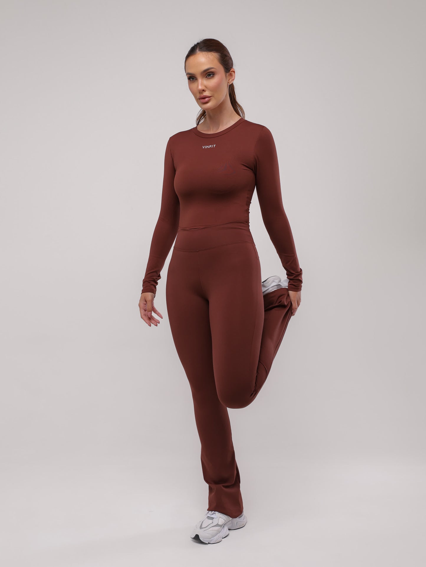 Calça Legging Flare Aurora em Poliamida
