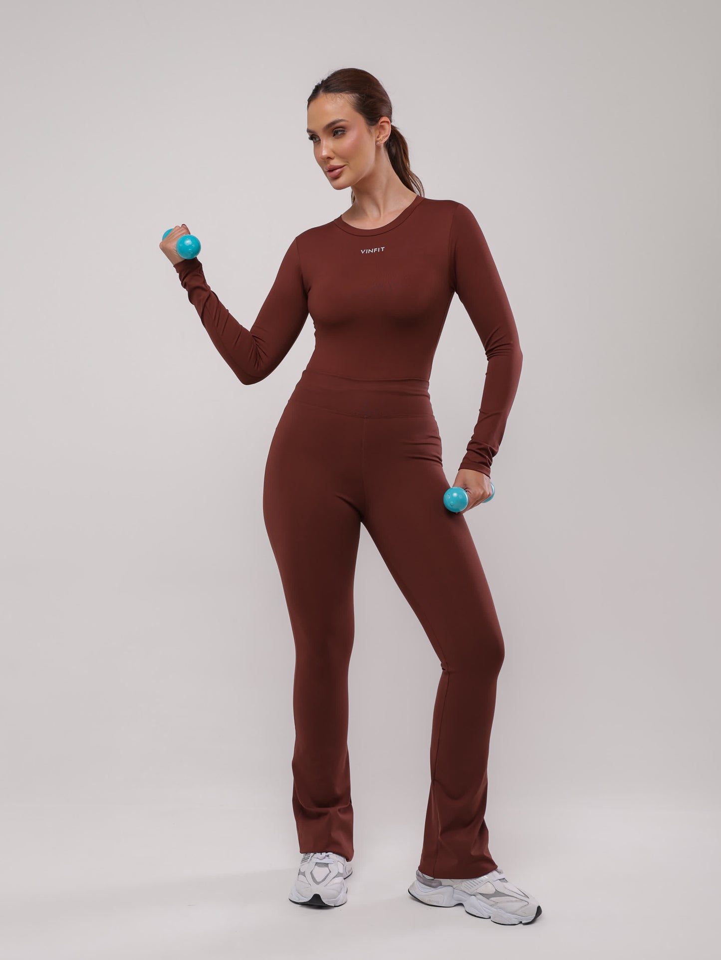 Calça Legging Flare Aurora em Poliamida