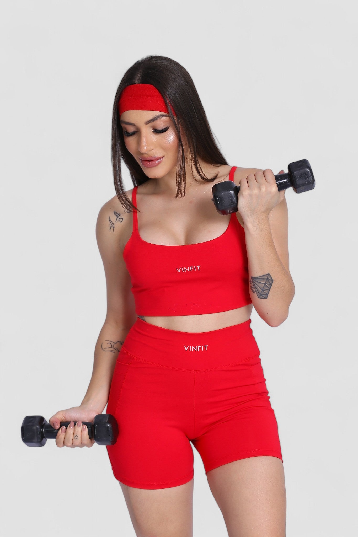 Shorts Basic com Bolso Vinfit Poliamida | Funcionalidade e Alta Performance