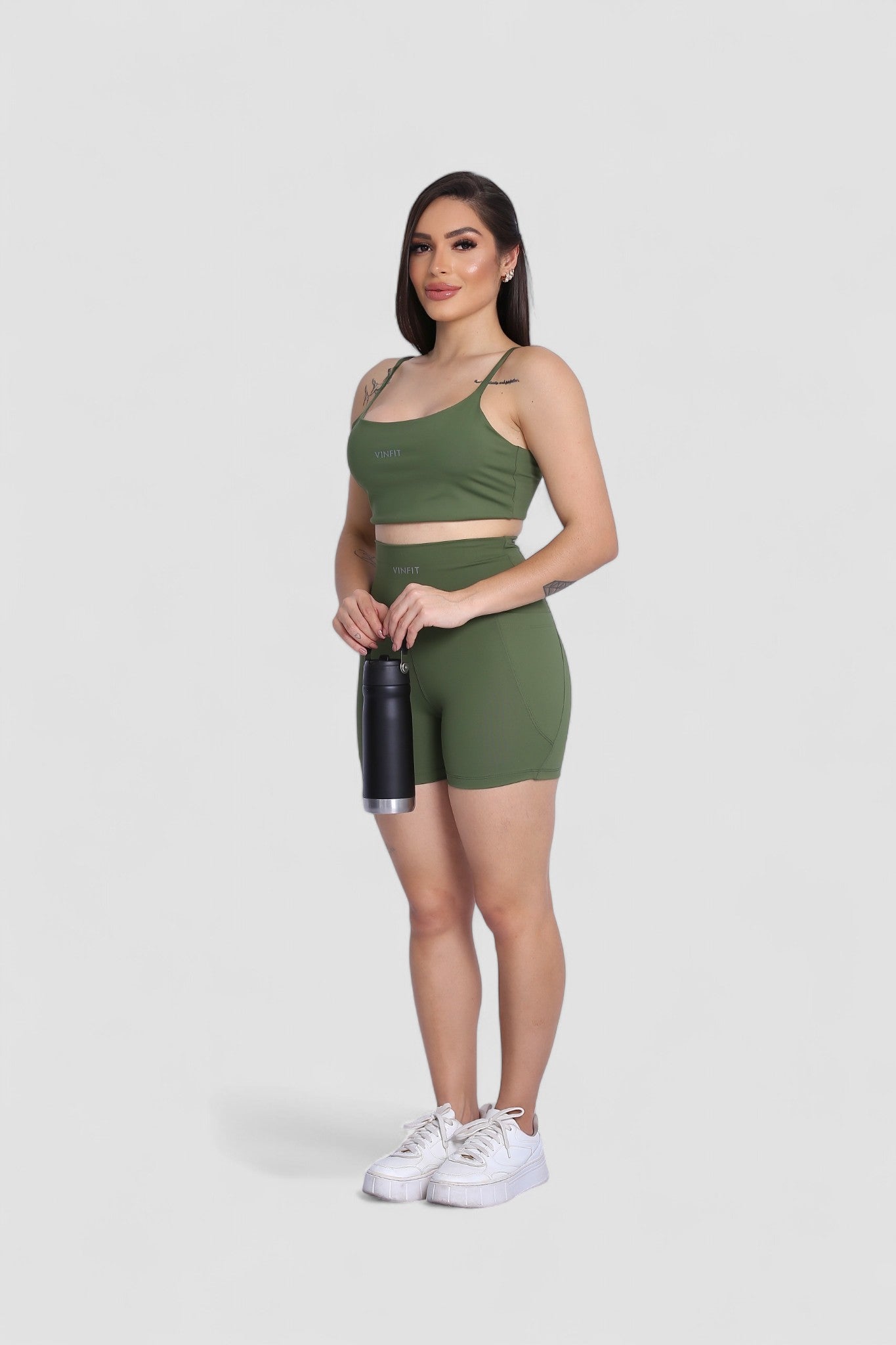 Shorts Basic com Bolso Vinfit Poliamida | Funcionalidade e Alta Performance