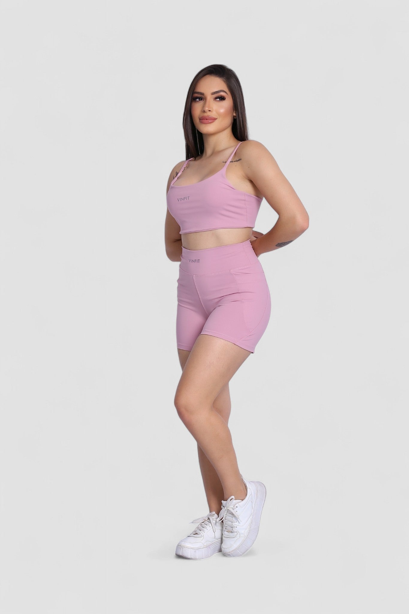 Shorts Basic com Bolso Vinfit Poliamida | Funcionalidade e Alta Performance