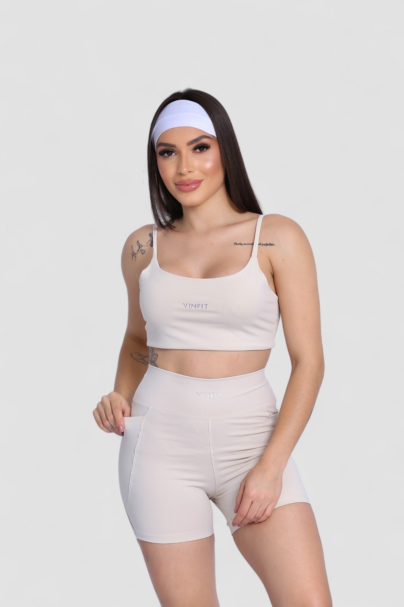 Shorts Basic com Bolso Vinfit Poliamida | Funcionalidade e Alta Performance