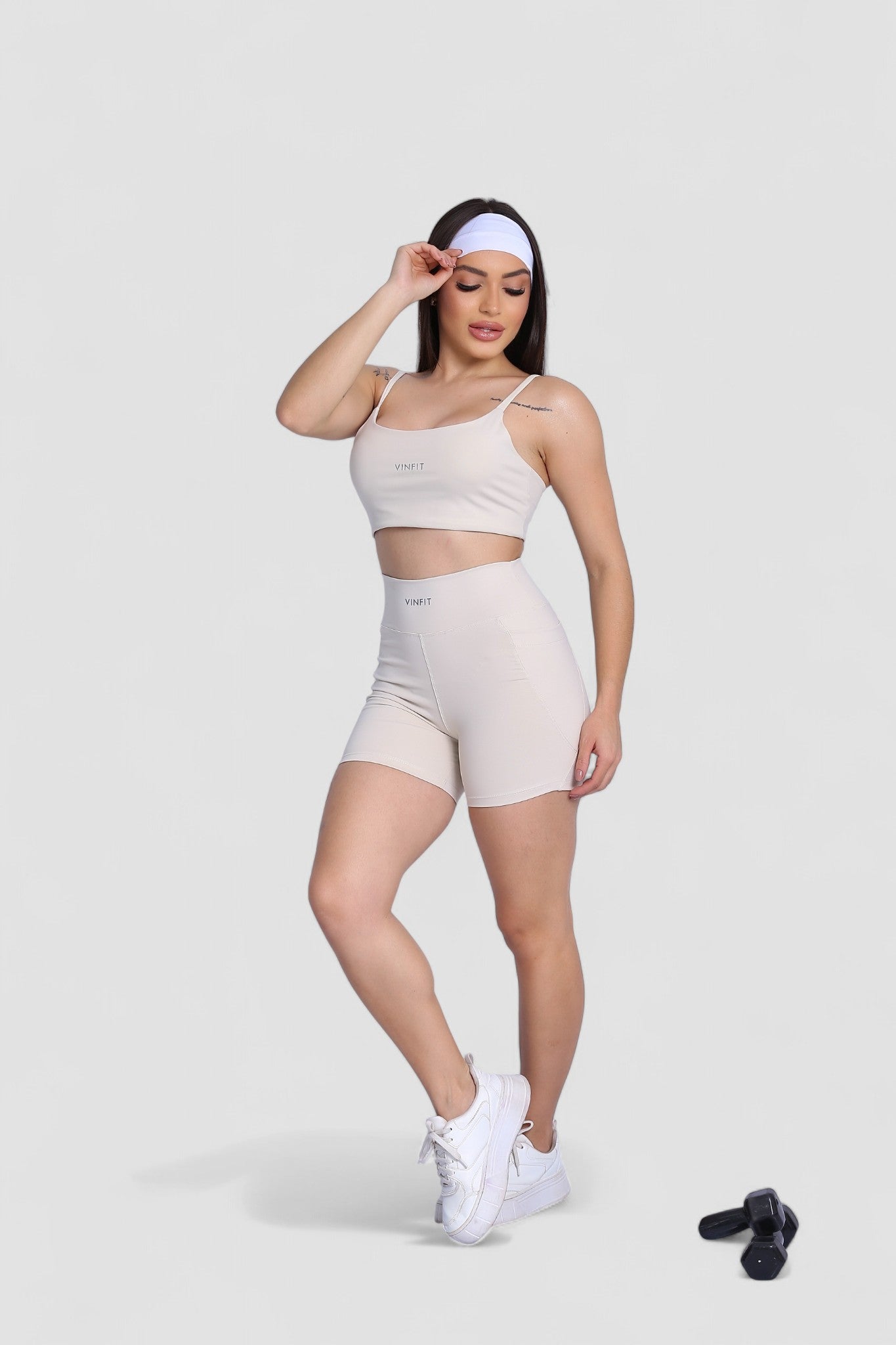 Shorts Basic com Bolso Vinfit Poliamida | Funcionalidade e Alta Performance