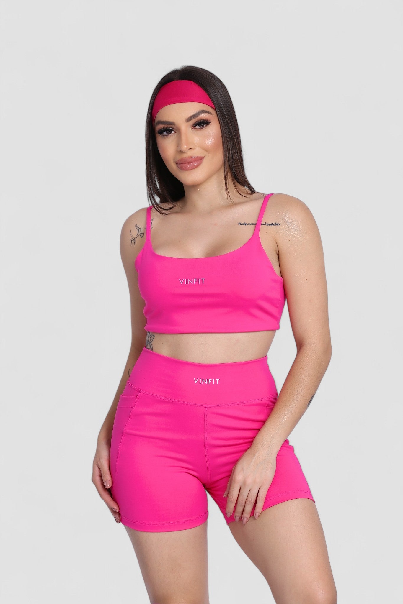 Shorts Basic com Bolso Vinfit Poliamida | Funcionalidade e Alta Performance