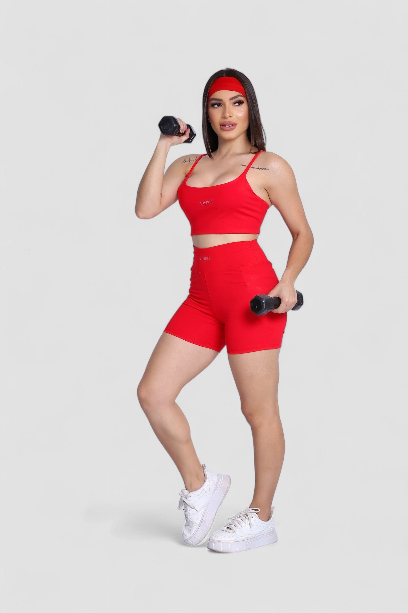 Shorts Basic com Bolso Vinfit Poliamida | Funcionalidade e Alta Performance